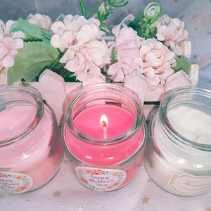 Vente en gros Porte-verre style <span class=keywords><strong>Yankee</strong></span> <span class=keywords><strong>Bougie</strong></span> parfumée naturelle en cire Marque privée de luxe personnalisable avec couvercle et boîte - Product Image 3