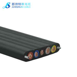 Maßgefertigtes Kransteuerungs-Flachkabel YFFBG & YVFBG Kupferleiter PVC-Isolierung mit Stahldraht Hochfestes Kabel - Product Image 1