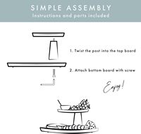 Ensemble de plateau à charcuterie, plateau rond en acacia pour servir le fromage avec accessoires, idéal pour les cadeaux de déménagement