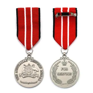 ميدالية شريطية قصيرة للشرف مطلية بالذهب من المصنع في الصين