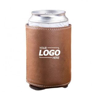 Refroidisseur de canettes personnalisé avec monogramme - Manchon et support pour canettes de bière - Cadeau unique pour lui - Product Image 1