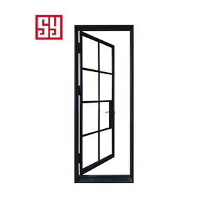 Hot Sale Modern French Doors Customizable Wrought Iron Interior Door