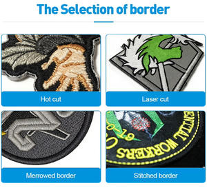 Parches de Chenilla Bordados con Logotipo OEM de la Serie <span class=keywords><strong>Mundial</strong></span> para Niñas, Diseño de Corazón y Flor, Personalizados, Termoadhesivos, Tiempo de Muestra de 1 a 3 Días - Product Image 3