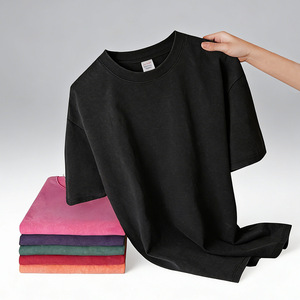 เสื้อยืดพิมพ์ลายนูน 3 มิติ แบบกำหนด<span class=keywords><strong>เอง</strong></span> เนื้อผ้าหนา 300GSM ล้างสีแบบแอซิดวอช สไตล์วินเท<span class=keywords><strong>จ</strong></span> สตรีทแวร์ โลโก้ปั๊มนูนตามสั่ง - Product Image 3