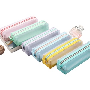 مخصص مقلمة شفافة النايلون شبكة القرطاسية الحقيبة أكسفورد النسيج مرئية القلم حقيبة حقيبة مستحضرات تجميل - Product Image 6