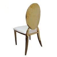 Silla de acero inoxidable al por mayor para salón de bodas, fabricante OEM