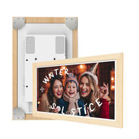 Tablette Android 14 de 32 pouces, cadre photo numérique en bois avec prise en charge MP3 et AVI, Wi-Fi, Cloud, décoration d'intérieur, cadeau