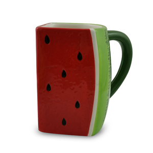 Taza 3D con Diseño de Aguacate, Taza de Fruta de Dolomita Pintada a Mano, Taza de Café de Cerámica 3D con Aguacate - Product Image 3