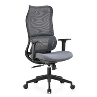 Chaise de bureau exécutive ergonomique 2208 à dossier haut, réglable, design classique, pour l'école