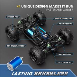 Voiture de course RC tout-terrain 4x4 à grande vitesse 50-60 km/h, moteur brushless ESC, échelle 1:18, 2.4G, 4 canaux, SJY-300E - Product Image 4