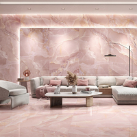 Carreaux de marbre antidérapants de luxe George Group pour motifs de médaillons modernes, décoration intérieure, revêtement de sol pour salons et pièces.