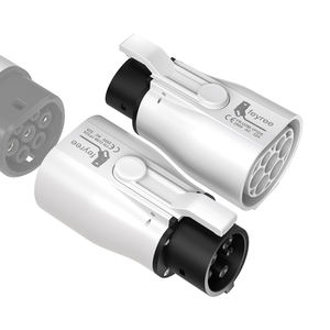 Adaptateur Feyree Type 2 vers Type 1, 32A 16A 7kW Courant de charge max., Convertisseur de prise de chargeur AC EV Type 2 vers prise de voiture EV Type 1 - Product Image 1