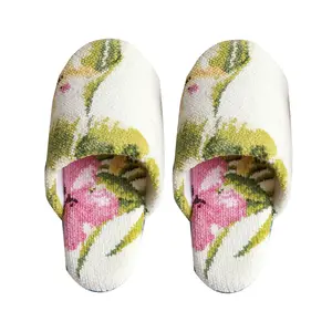 Creative winter children's home slippers lovely warm wear-resistant indoor floor cotton slippers women