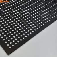 Panneaux en aluminium perforé de couleur noire personnalisée pour étagères/grilles/sols/facades