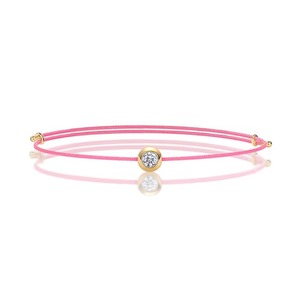 Bracelet en corde de moissanite ronde VVS1 à prix de gros, bijoux de luxe pour filles, bracelet à breloques en moissanite rose et rouge - Product Image 2