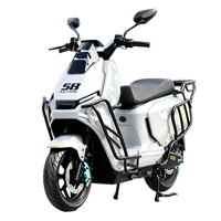 Scooter électrique à forte capacité de charge 300 kg, moto électrique avec moteur 800W, 1000W, 1200W, 1500W en option, longue autonomie 40-90 km, cyclomoteur électrique