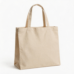 Sac de <span class=keywords><strong>courses</strong></span> en toile de coton premium, robuste et réutilisable, avec fond renforcé pour supermarché - Product Image 1