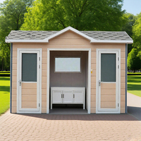 Toilettes mobiles écologiques en métal à deux pièces avec siphon en P, design léger pour attractions touristiques extérieures