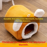 Nid d'hiver rembourré en coton pour hamster, oiseau, lapin, perroquet et écureuil - Produit pour animaux de compagnie mignon et chaud