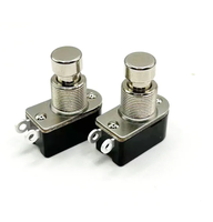 Pédale à bouton-poussoir momentané à toucher doux Terwin 13 mm SPST, 2 broches, pour guitare, prix usine