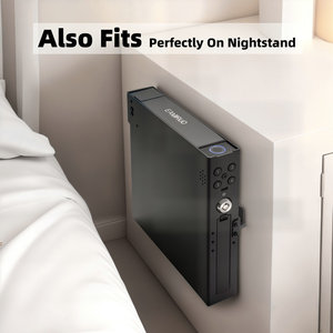 Truy cập nhanh sinh trắc học thanh trượt súng ngắn an toàn hộp đầu giường bàn bên giường xe tải tự động cửa trượt tay súng an toàn khóa - Product Image 4