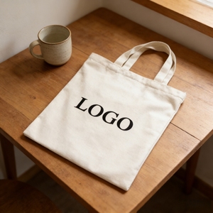 Luxury <b>Canvas</b> <b>Tote</b> Bag Personalized Custom Printed Logo Cotton Shopping Bag, Large Capacity, Reusable, Eco Friendly, Daily Use - Product Image 1