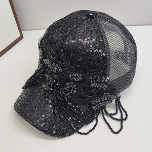 Ultimo aggiornamento moda estiva donna donna donna donna paillettes cappellino da Baseball golf sole papà cappello camionista cappelli con strass fiori - Product Image 2