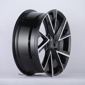 En stock 17 18 19 pouces 5x112 jantes moulées noir brillant jantes en alliage face machine pour <span class=keywords><strong>Skoda</strong></span> EV Karoq Kodiaq Superb <span class=keywords><strong>Scout</strong></span> - Product Image 4