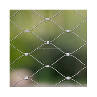 2 mm 2.5mm Diamètre 50*50 ou Personnalisé Flexible SS 304 316 Câble Métallique Main Faire Maille Montagne Protéger Clôture Filet Maille