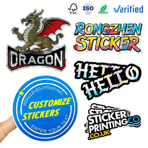 สติกเกอร์ไวนิลกันน้ำ กันรังสียูวี แบบไดคัท พิมพ์ลายตามสั่ง ติดด้วยกาว PVC ฉลากสติกเกอร์แบบไดคัท สติกเกอร์ปรับแต่งได้ พร้อมโลโก้ของฉัน - Product Image 1