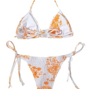 Floral Print Brazilian <b>Bikini</b> <b>Set</b> Women High Quality Spandex/Nylon Eco-Friendly Sexy <b>Triangle</b> String <b>Bikini</b> - Product Image 4