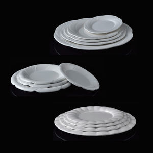 Platos de Plástico Blanco Sólido Creativos, Pigmentados, en Varios Tamaños, <span class=keywords><strong>Vajilla</strong></span> de <span class=keywords><strong>Melamina</strong></span> Ecológica, Moderna, <span class=keywords><strong>Apta</strong></span> para Lavavajillas y <span class=keywords><strong>Microondas</strong></span> - Product Image 5
