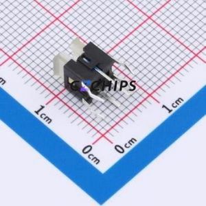 TSL06122-072B830BF-2CD1 Tactile Switch Through hole-6P,6x6mm Switch Single Pole Single Throw Rectangle Button 2.5N 6mm - Product Image 2
