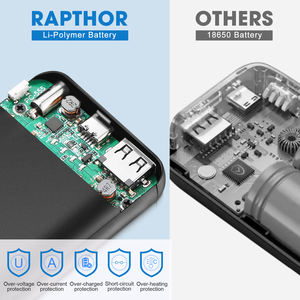 Rapthor 7.4V 3A / 5V 2A Paket Baterai untuk Rompi Pemanas/Jaket Pemanas/Hoodie Pemanas 7.4V dan USB 5V (Output Ganda DC <span class=keywords><strong>3</strong></span>.5mm +USB) - Product Image 5