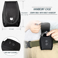 Porte-menottes en polyester Étui pour menottes tactiques Ceinture de service Pochette pour menottes en nylon