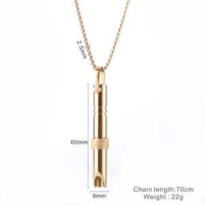 DUOYING pour femmes hommes soulagement de l'anxiété pendentif Stress panique attaque acier inoxydable Mindfulness spin collier respiratoire - Product Image 6