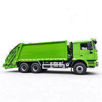 Camion compacteur de déchets SHACMAN F3000 6x4 18CBM à chargement arrière, compacteur hydraulique de déchets, camion de collecte des déchets, LHD/RHD en option
