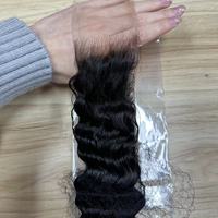 Highknight Cheveux Vierges avec Closure en Dentelle HD 2x6, Cheveux Vierges à Cuticules Alignées, Frontal en Dentelle HD Film 13*4 13*6 avec Bundles