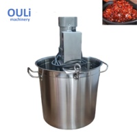 Machine industrielle de transformation alimentaire pour la production de confiture de tomates et de sauce pour hotpot avec réservoir de mélange en acier inoxydable