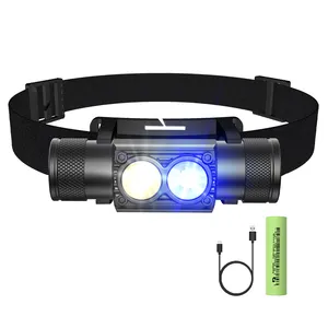 IP66 Waterproof Headlamp 5 Lighting Modes USB Rechargeable For Customers To Customized Head Lamp