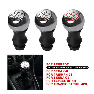 Car Gear <b>Shift</b> <b>Knob</b> Aluminum Alloy Ergonomic For Peugeot 206 307 VTS Black Red Text Options - Product Image 3