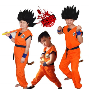 Disfraz <span class=keywords><strong>de</strong></span> Cosplay <span class=keywords><strong>de</strong></span> Son <span class=keywords><strong>Goku</strong></span> <span class=keywords><strong>para</strong></span> Niños, Conjunto Divertido <span class=keywords><strong>de</strong></span> Anime, Manga Corta, Traje <span class=keywords><strong>de</strong></span> <span class=keywords><strong>Halloween</strong></span>, Negro, Dorado, Naranja, Peluca y Trajes - Product Image 2