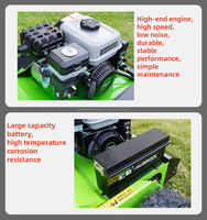 Nouvelle tondeuse à gazon automatique à moteur diesel avec télécommande riz blé maïs agriculture Bush herbe Application moissonneuse-batteuse