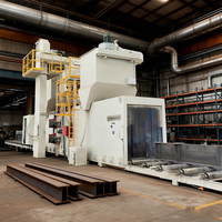 Machine de sablage à faisceau de billes efficace pour l'élimination de la rouille dans les usines sidérurgiques, contrôlée par PLC
