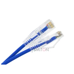 Siêu mỏng cáp mạng mèo 6 Slim cáp RJ45 OEM đóng gói PVC/LSZH Áo khoác đồng Trần 28AWG/30AWG Ethernet vá dây cáp