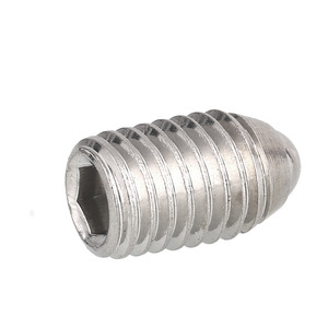 304 316 Stainless Steel Headless Hollow Hexagon Hex Socket Drive Ball Spring Plunger Ball Indent Point <strong>Grub</strong> Set <strong>Screw</strong> - Product Image 2