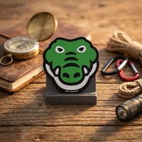 Badge d'extérieur en PVC souple imperméable avec logo personnalisé, imprimé UV, motif crocodile ONE PENFOLDS, pour sac à dos, OEM