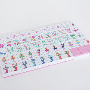 Factory Wholesale 160 Acrylic Engraved <b>Set</b> Luxury American <b>Mahjong</b> Tiles - Product Image 3