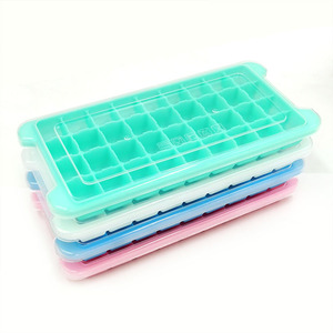 Molde para cubitos de hielo, molde para cubitos de hielo de 24 compartimentos con tapa, congelador rápido para refrigerador doméstico, caja para cubitos de hielo de 36 compartimentos - Product Image 3