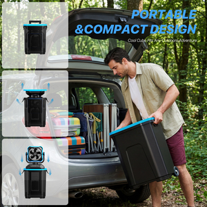 <span class=keywords><strong>Ventilateur</strong></span> rafraîchisseur d'air portable sur roulettes avec réservoir de brume haute capacité pour camping extérieur, batterie au lithium rechargeable et lumière LED – Offre Spéciale - Product Image 5